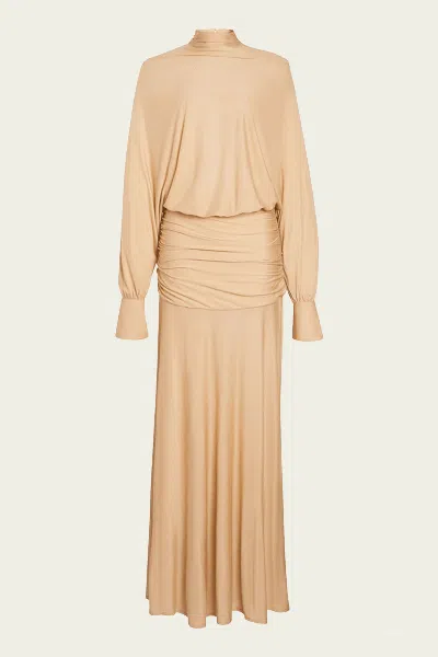 Ser.o.ya Swan Maxi Dress In Tan