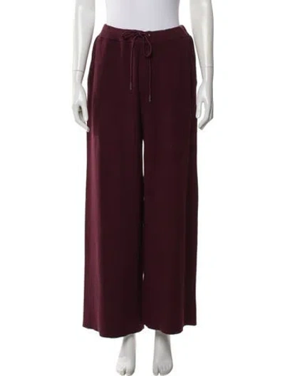 Pre-owned Ser.o.ya Sweatpants In Burgundy