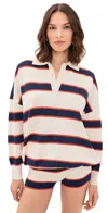 Ser.o.ya Taby Sweater Eggshell Stripe In Multi