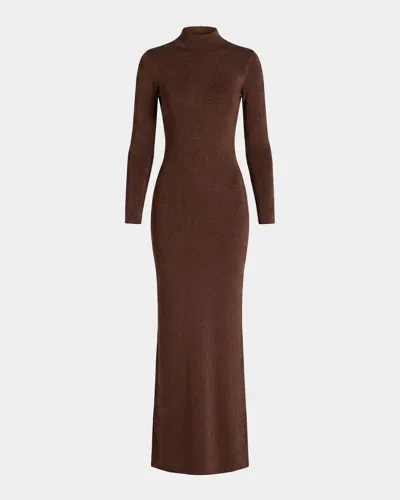 Ser.o.ya Taelan Knit Maxi Dress In Burnt Clov