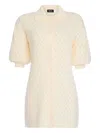 Ser.o.ya Tana Mini Dress In Eggshell In White