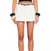 Ser.o.ya Tash Poplin Skort In White In White