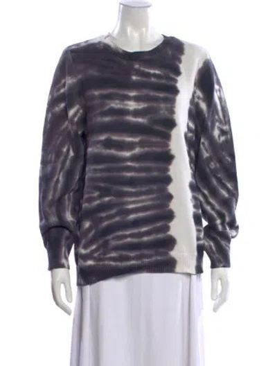 Pre-owned Ser.o.ya Tie-dye Print Crew Neck Sweater In Purple