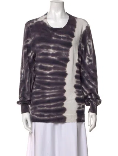 Pre-owned Ser.o.ya Tie-dye Print Crew Neck Sweater In Purple