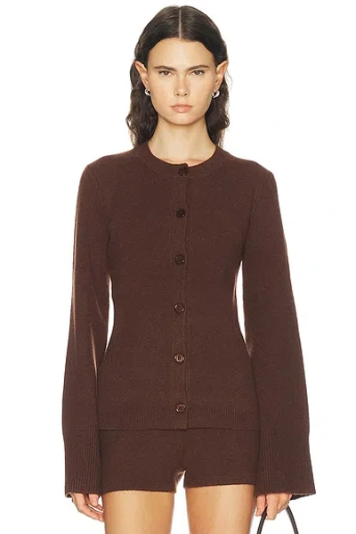 Ser.o.ya Tira Cardigan In Burnt Clove