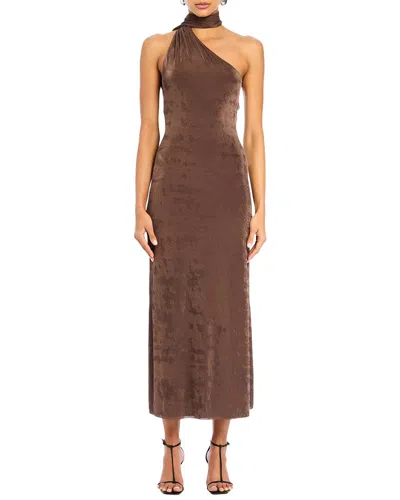 Ser.o.ya Seroya Tre Midi Dress In Brown