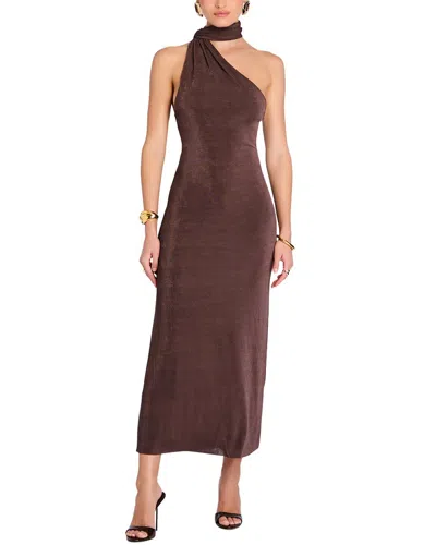 Ser.o.ya Seroya Tre Midi Dress In Brown