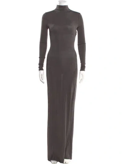 Pre-owned Ser.o.ya Turtleneck Long Dress W/ Tags In Gray