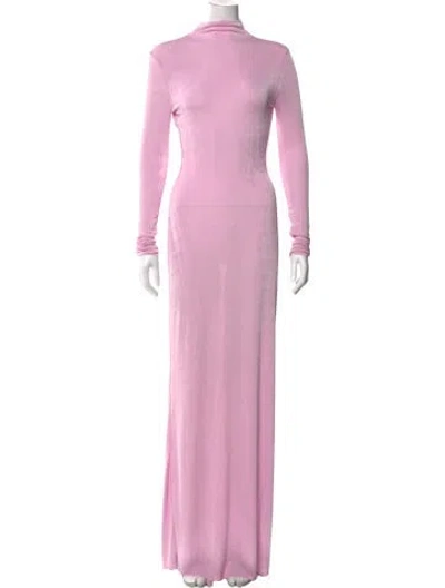 Pre-owned Ser.o.ya Turtleneck Long Dress W/ Tags In Pink