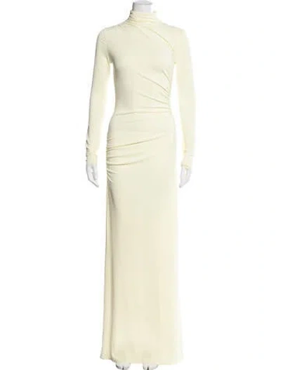 Pre-owned Ser.o.ya Turtleneck Long Dress W/ Tags In Yellow