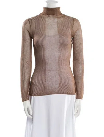 Pre-owned Ser.o.ya Turtleneck Long Sleeve Top In Neutral