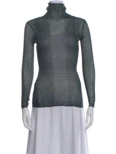 Pre-owned Ser.o.ya Turtleneck Long Sleeve Top W/ Tags In Blue