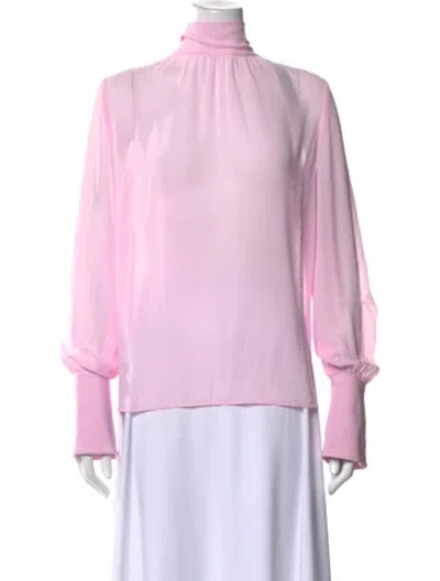 Pre-owned Ser.o.ya Turtleneck Long Sleeve Top W/ Tags In Pink