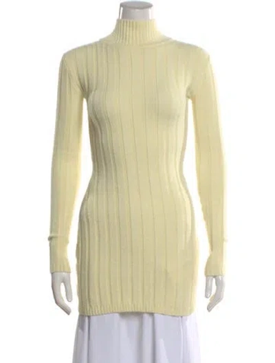 Pre-owned Ser.o.ya Turtleneck Long Sleeve Tunic W/ Tags In Yellow