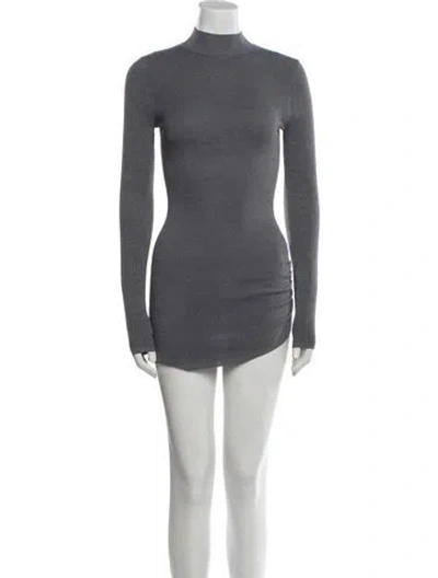 Pre-owned Ser.o.ya Turtleneck Mini Dress In Gray