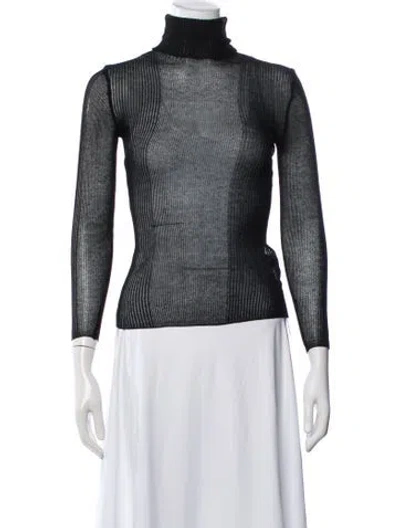 Pre-owned Ser.o.ya Turtleneck Sweater In Black