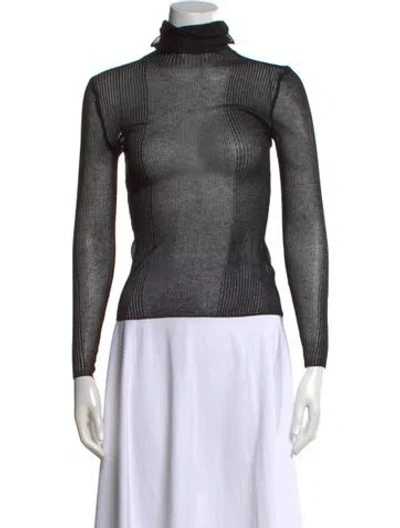 Pre-owned Ser.o.ya Turtleneck Sweater In Black