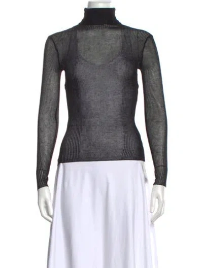 Pre-owned Ser.o.ya Turtleneck Sweater In Black