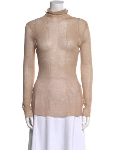 Pre-owned Ser.o.ya Turtleneck Sweater In Neutral