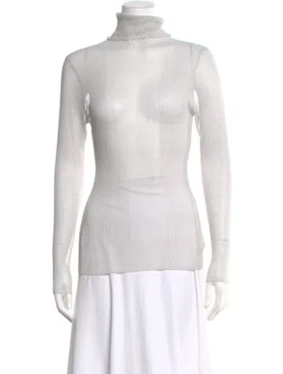Pre-owned Ser.o.ya Turtleneck Sweater In Silver