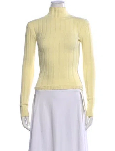 Pre-owned Ser.o.ya Turtleneck Sweater In Yellow