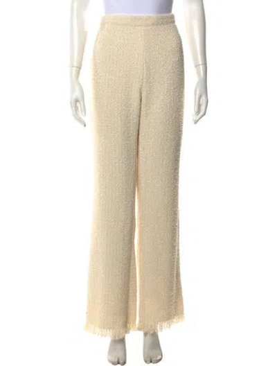 Pre-owned Ser.o.ya Tweed Pattern Wide Leg Pants In Neutrals