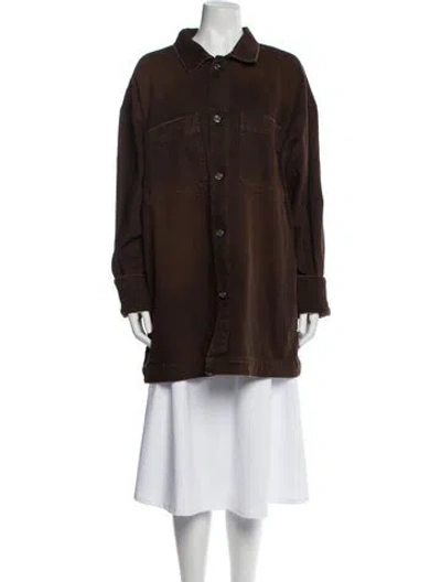 Pre-owned Ser.o.ya Utility Jacket In Brown