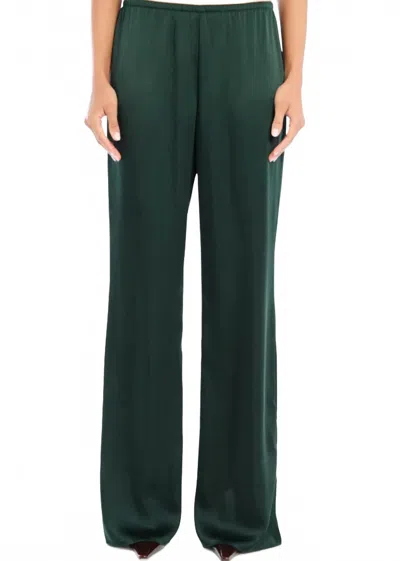 Ser.o.ya Viva Satin Pant In Evergreen In Green