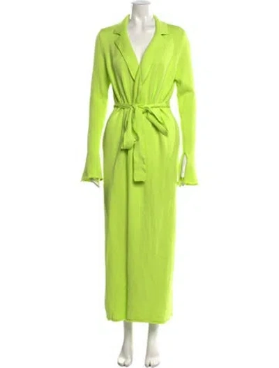 Pre-owned Ser.o.ya V-neck Long Dress W/ Tags In Green