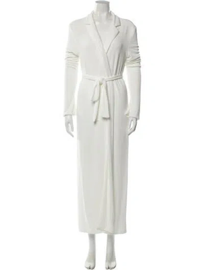 Pre-owned Ser.o.ya V-neck Long Dress W/ Tags In White