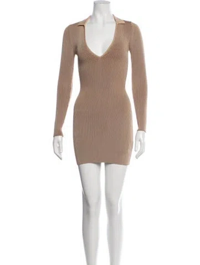 Pre-owned Ser.o.ya V-neck Mini Dress In Multicolor