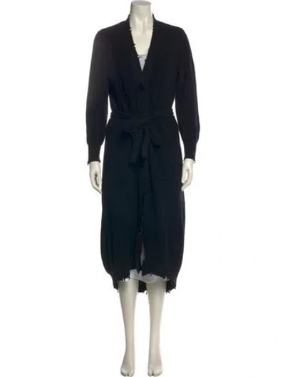 Pre-owned Ser.o.ya V-neck Sweater In Black