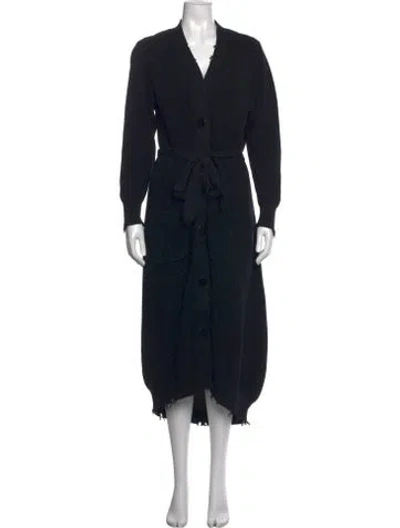 Pre-owned Ser.o.ya V-neck Sweater In Black