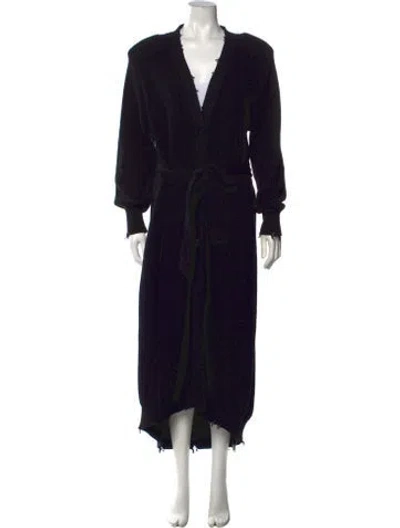 Pre-owned Ser.o.ya V-neck Sweater In Black