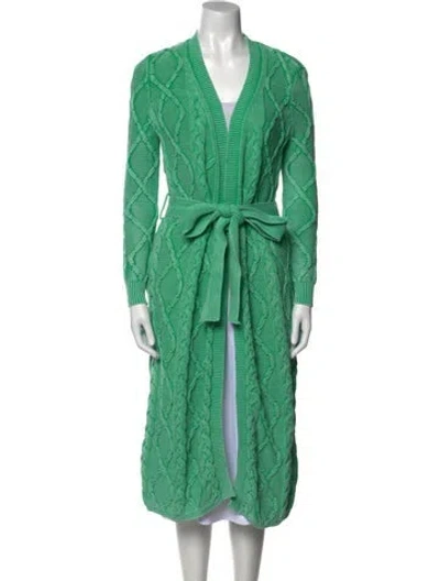 Pre-owned Ser.o.ya V-neck Sweater In Green