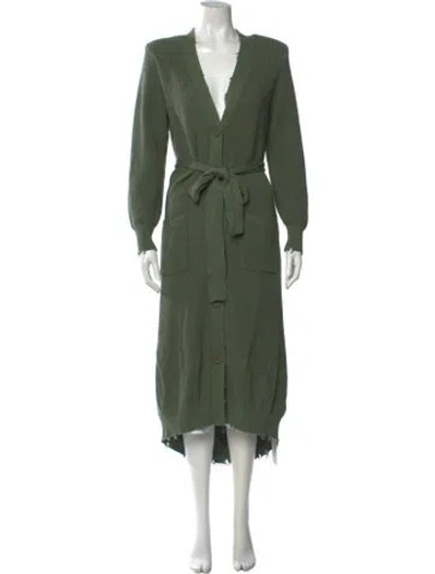 Pre-owned Ser.o.ya V-neck Sweater In Green