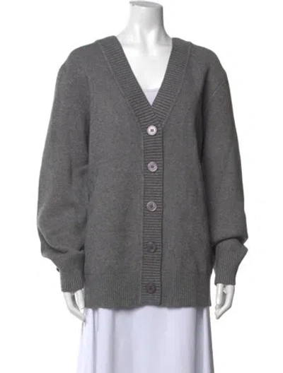 Pre-owned Ser.o.ya V-neck Sweater In Grey