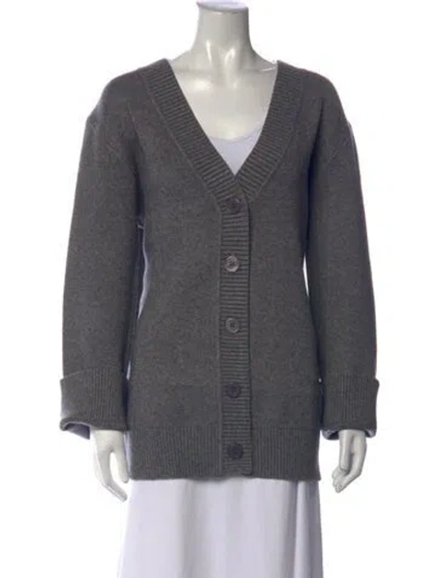 Pre-owned Ser.o.ya V-neck Sweater In Grey