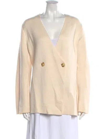 Pre-owned Ser.o.ya V-neck Sweater In Neutral