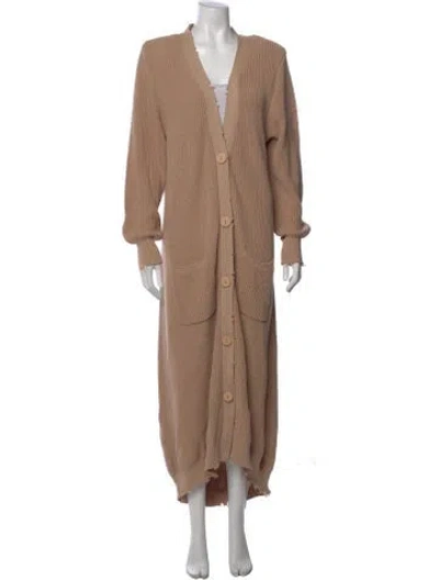 Pre-owned Ser.o.ya V-neck Sweater In Neutral