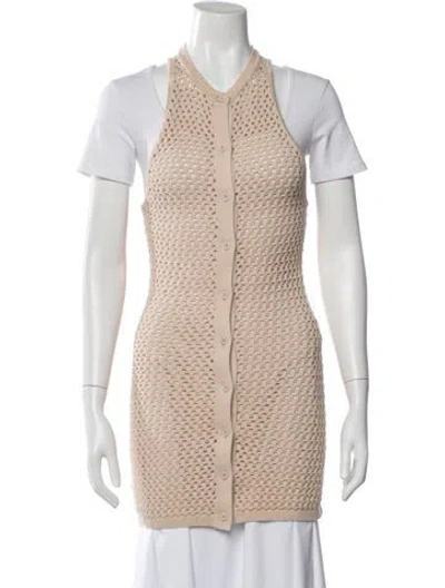 Pre-owned Ser.o.ya V-neck Sweater In Neutral