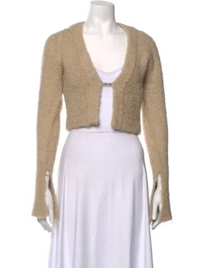 Pre-owned Ser.o.ya V-neck Sweater In Neutrals