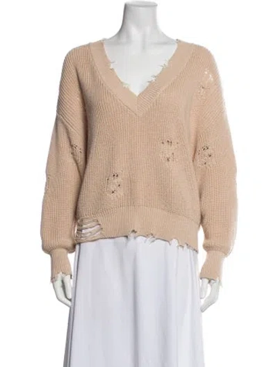Pre-owned Ser.o.ya V-neck Sweater In Neutrals