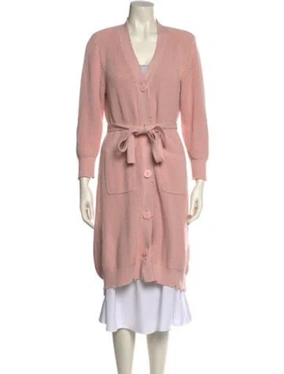 Pre-owned Ser.o.ya V-neck Sweater In Pink