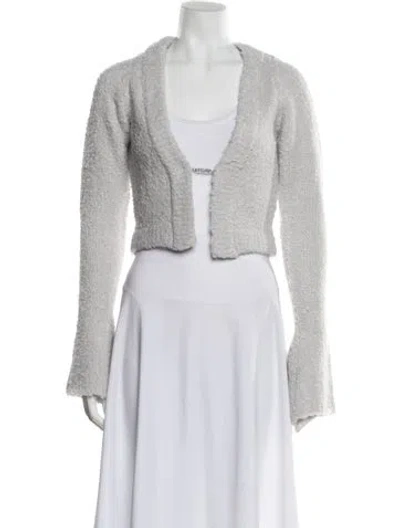 Pre-owned Ser.o.ya V-neck Sweater W/ Tags In Gray