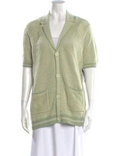 Pre-owned Ser.o.ya V-neck Sweater W/ Tags In Green