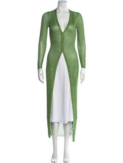 Pre-owned Ser.o.ya V-neck Sweater W/ Tags In Green