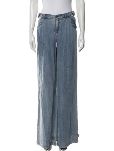 Pre-owned Ser.o.ya Wide Leg Pants In Blue