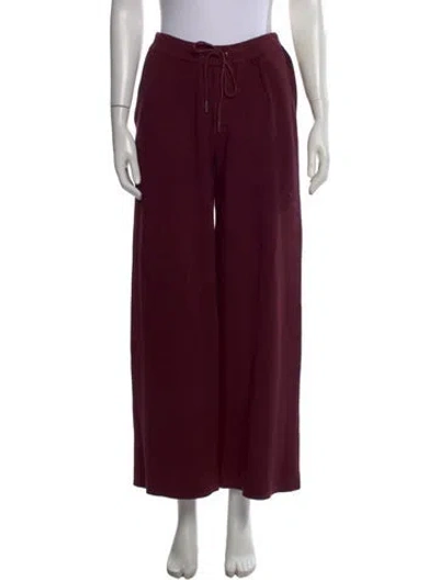 Pre-owned Ser.o.ya Wide Leg Pants In Burgundy