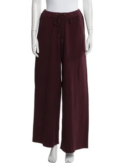Pre-owned Ser.o.ya Wide Leg Pants In Burgundy
